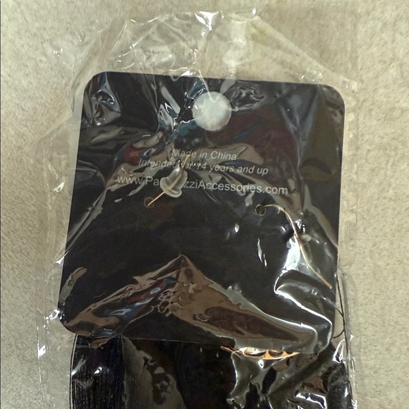 Paparazzi Tassel Tempo Gold & Black Earrings - Picture 3 of 3